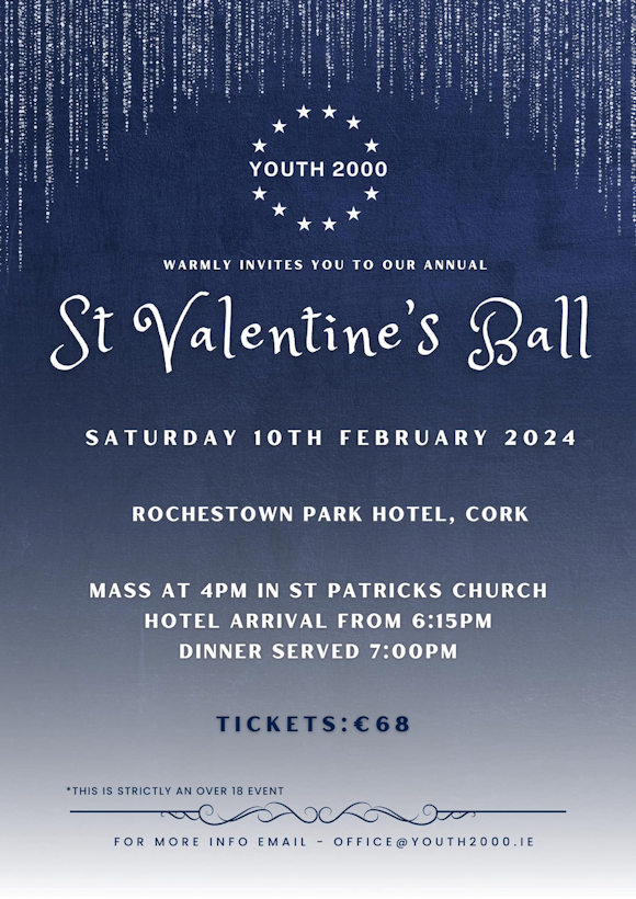 Youth 2000 St Valentine's Ball - 10 Feb 2024