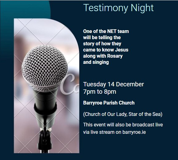 Testimony Night - 14 Dec 2021