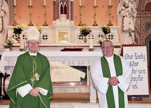 Courtmacsherry and Barryroe Churches welcomed Bishop Fintan Gavin on Sunday 13 September