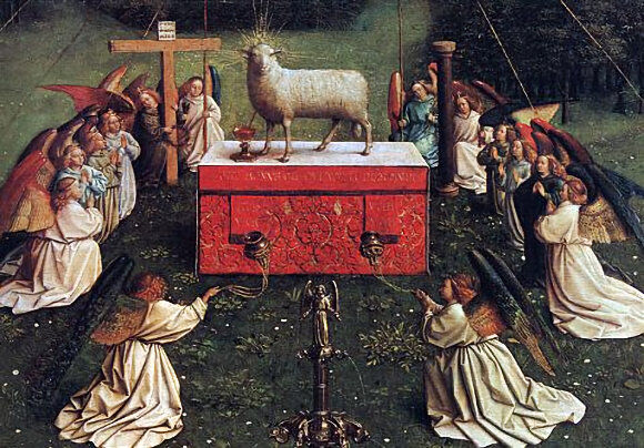 “Adoration of the Lamb” Jan van Eyck (1432)